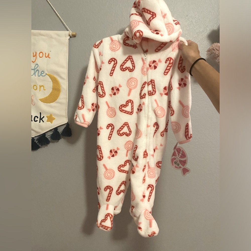 Little Beginnings Christmas Fleece Pram 6-9 months NWT